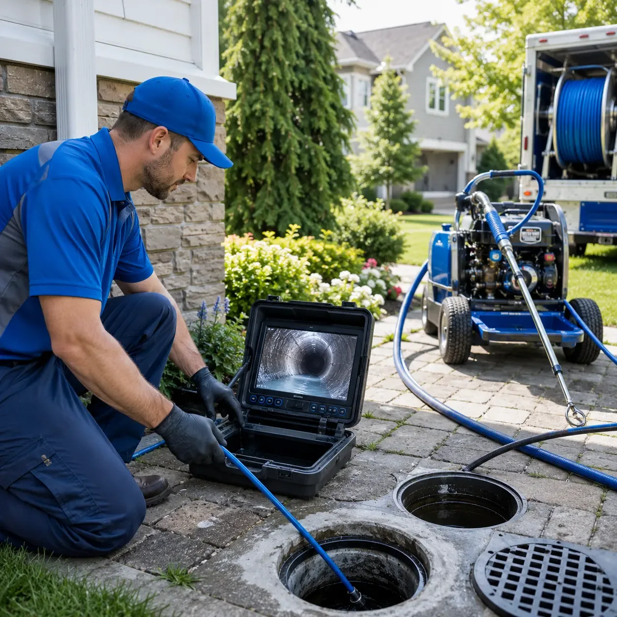 Outdoor drain cleaning professionals serving Hutchinson, PA