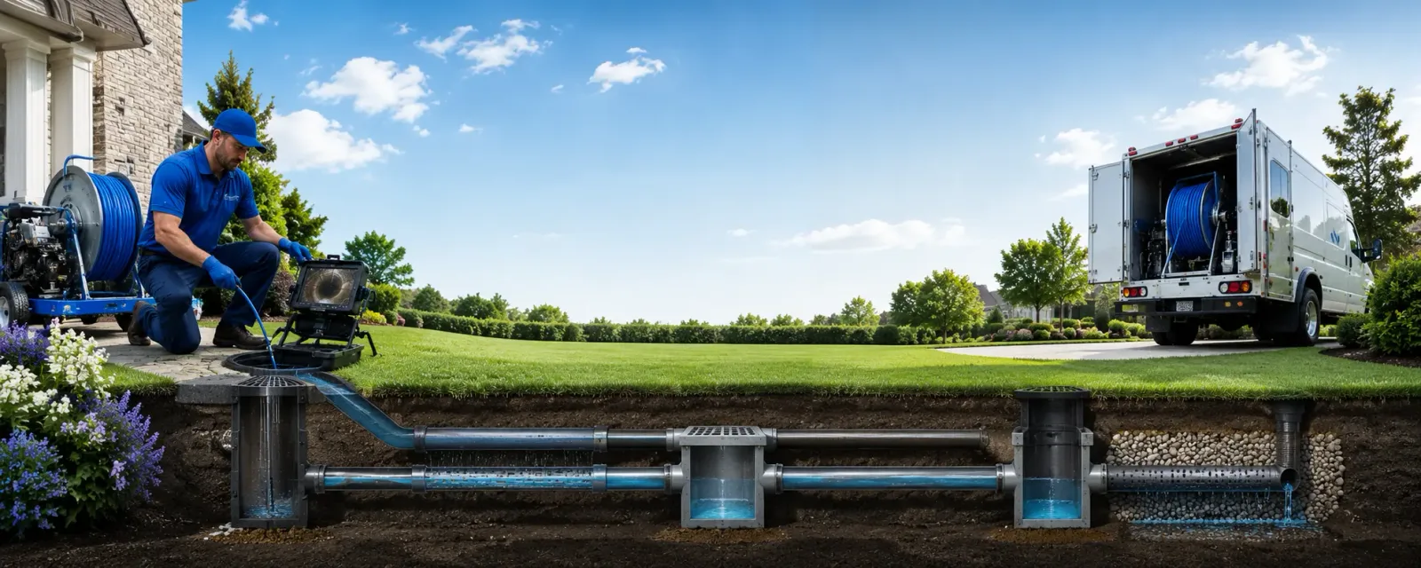 Outdoor drain cleaning information for Hutchinson, PA